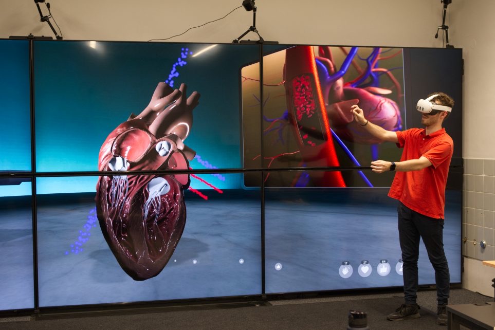 Vividly, Presenter skaliert 3D-Herz